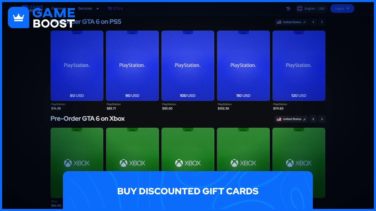 en bild av PlayStation och Xbox presentkort