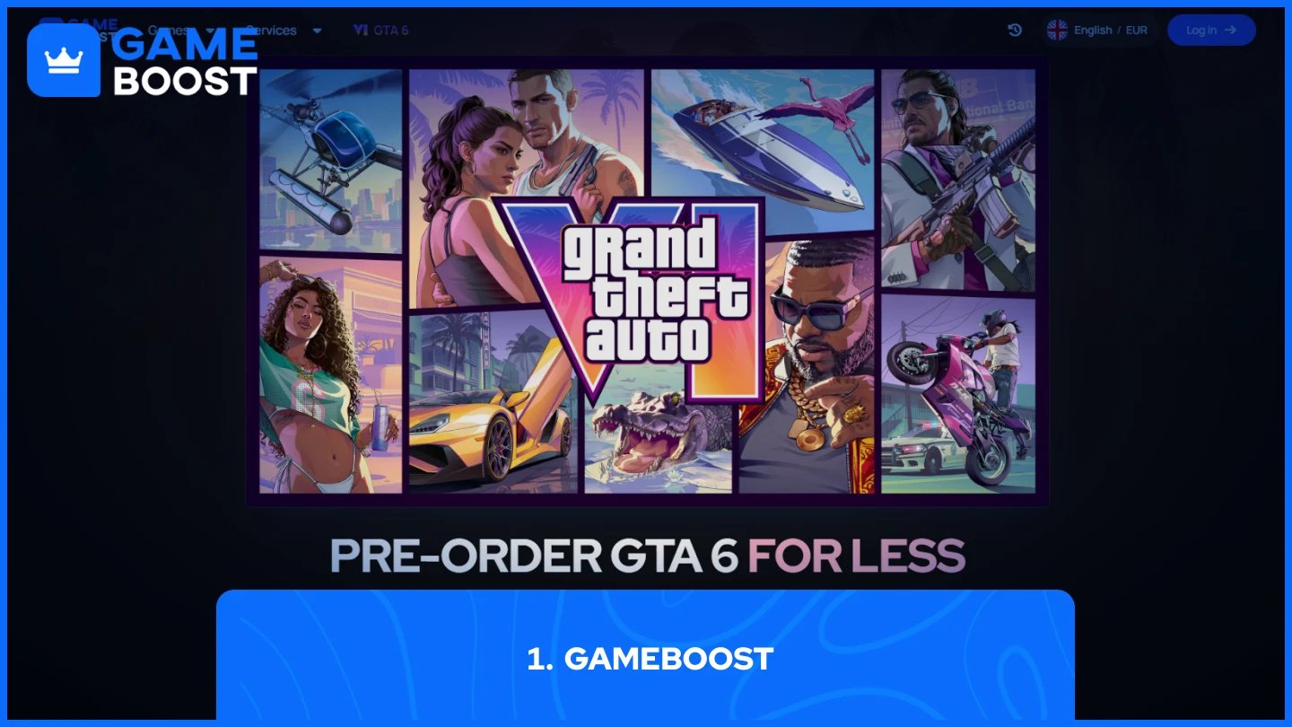 et bilde av gta 6-siden på gameboost