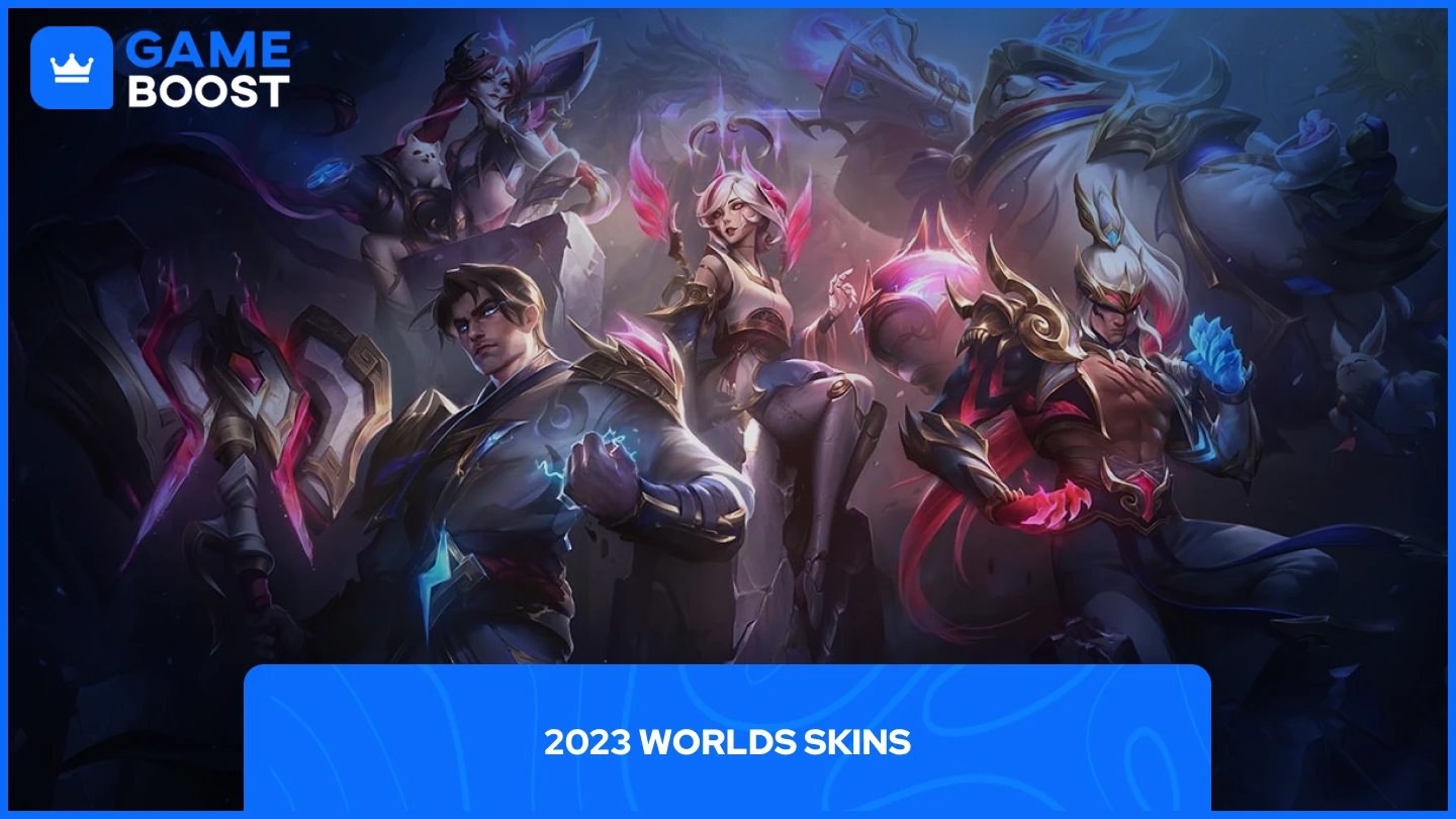 a picture of the 2023 Worlds Skins skin line