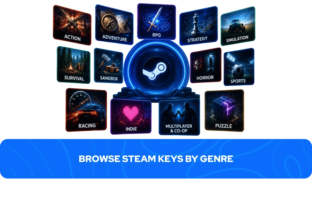 browse steam keys by genre