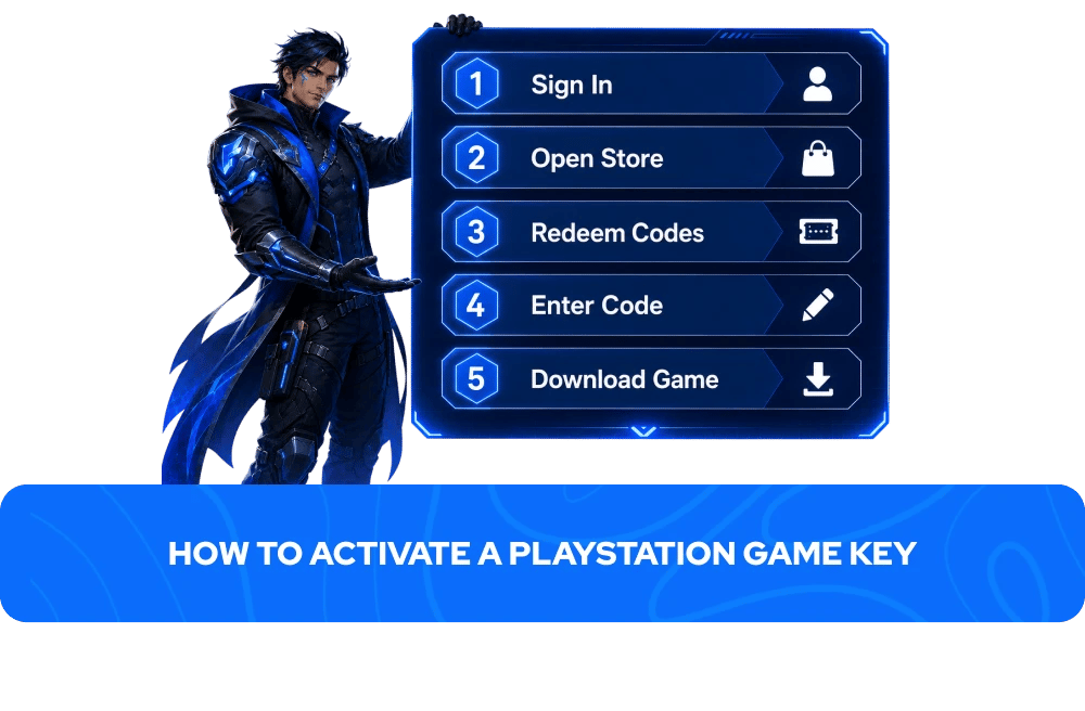 comment activer une cl&eacute; de jeu playstation