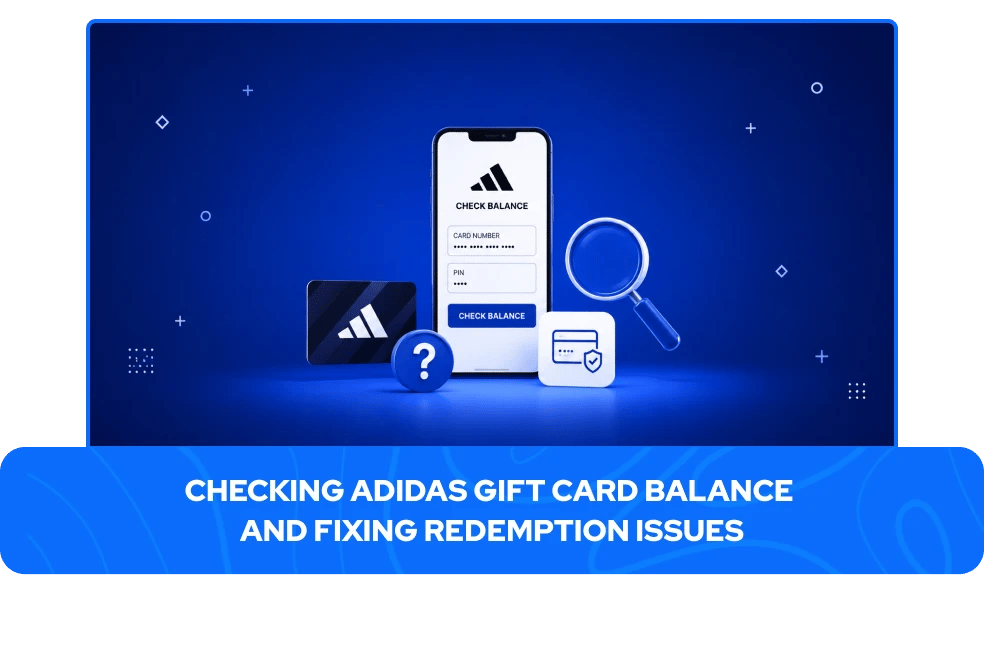 Kontrola zůstatku d&aacute;rkov&eacute; karty Adidas