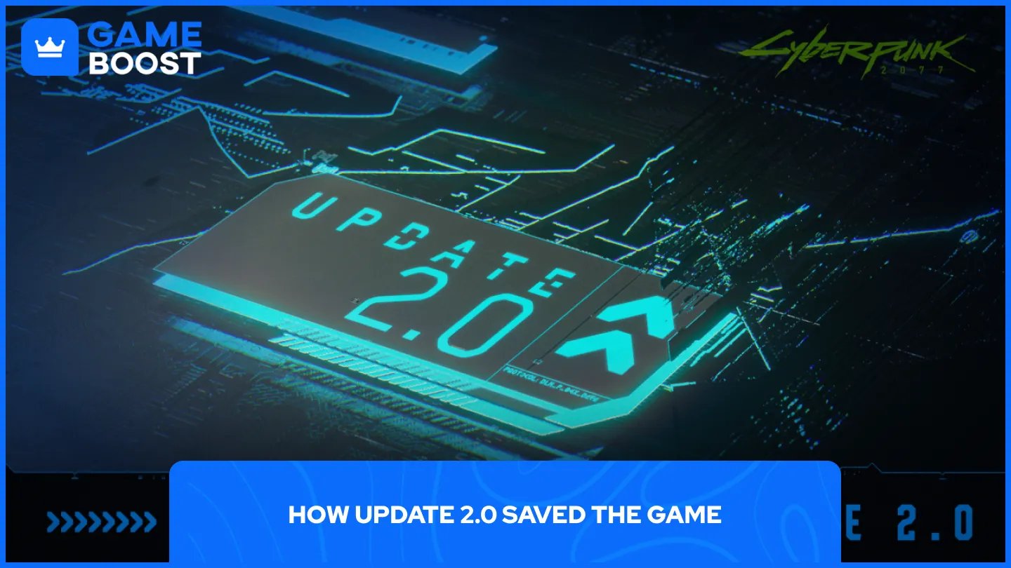 portada del anuncio de la actualización 2.0 de Cyberpunk