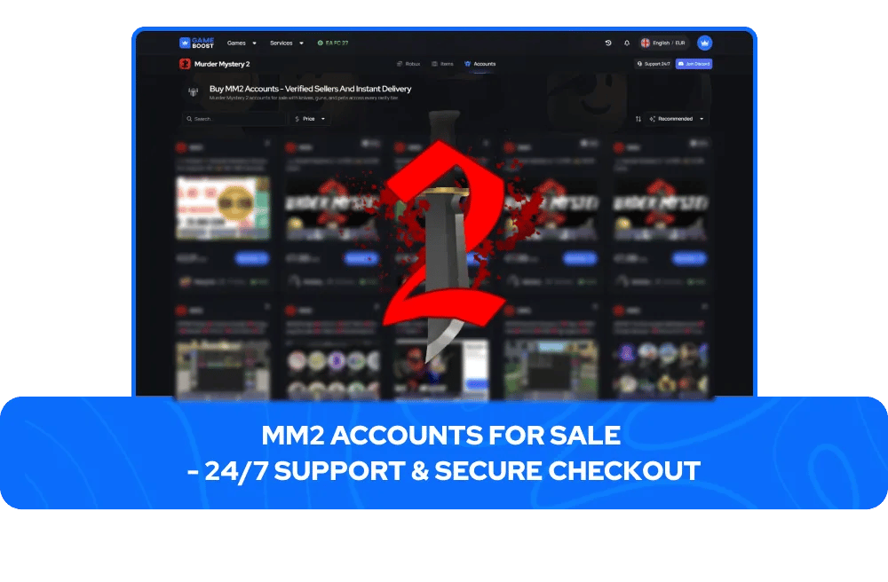 Comptes MM2 &agrave; vendre