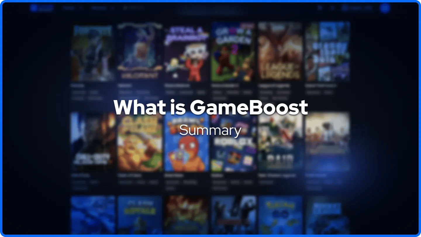 Mikä on GameBoost Yhteenveto banneri
