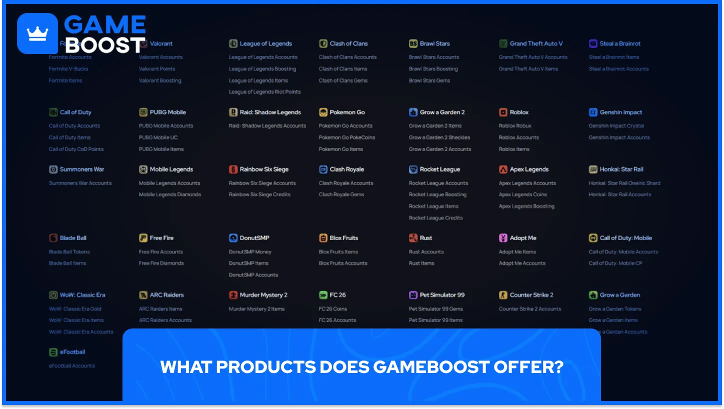 Produse GameBoost