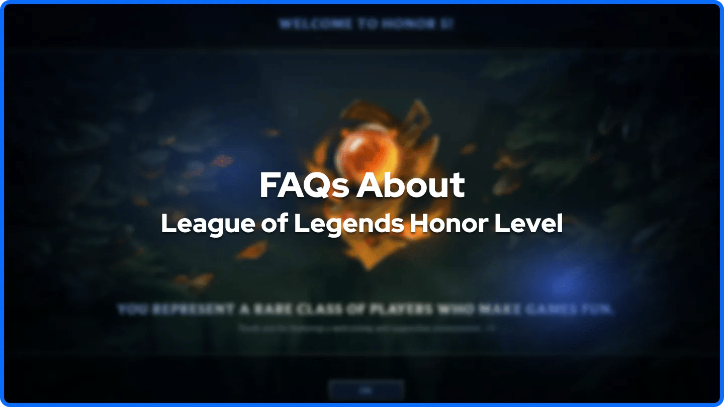 FAQ om lol æreniveau