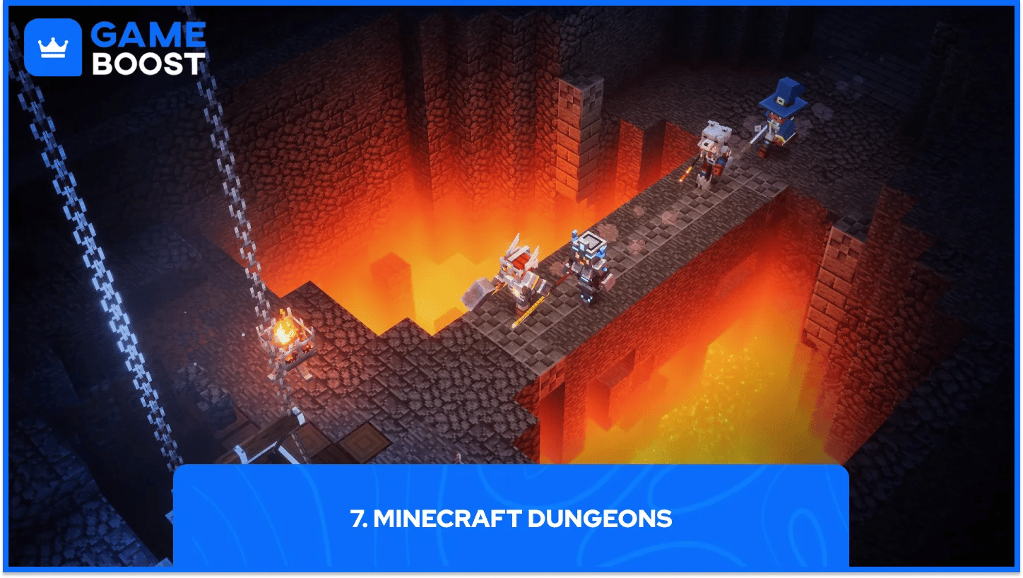 minecraft dungeons gameplay