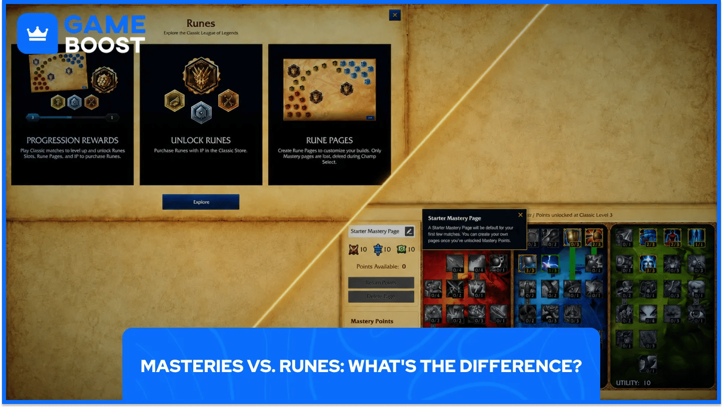 Maîtrises vs Runes