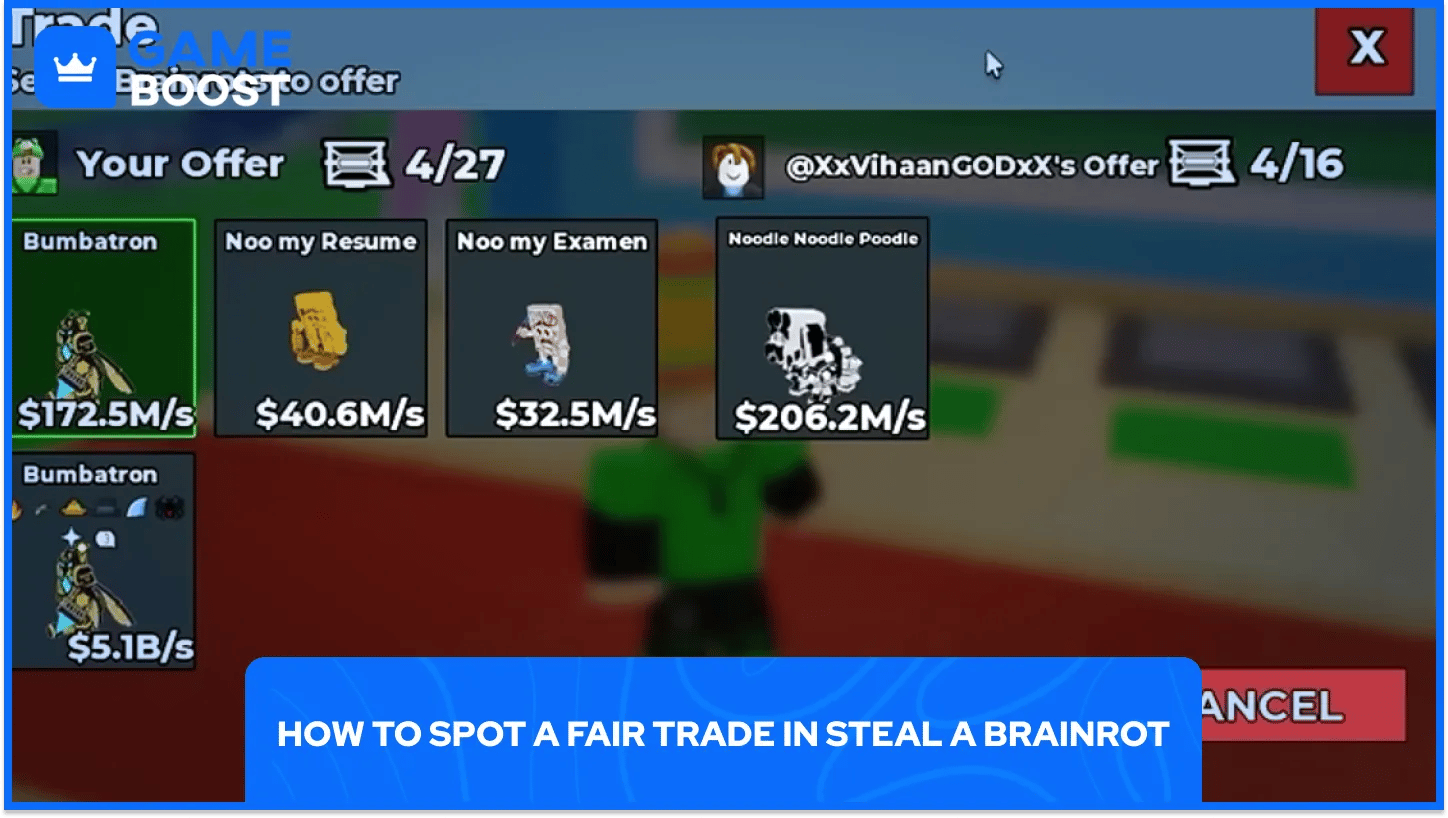 Честна сделка в Steal a Brainrot