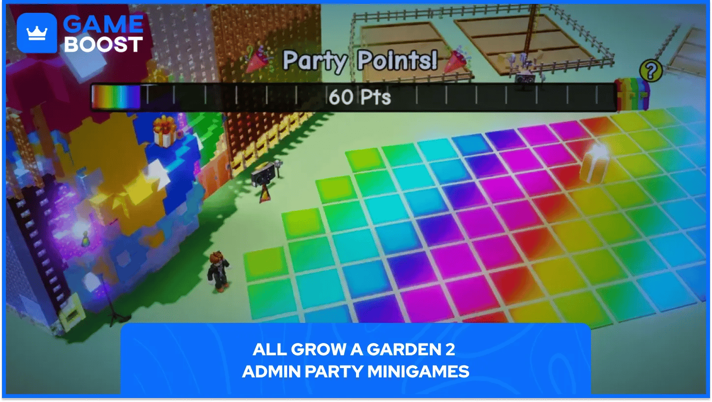 Minigame Admin Party Grow a Garden 2