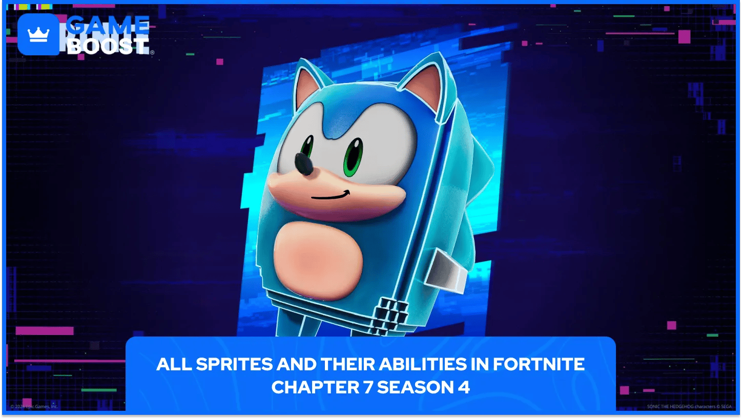 Sonic the hedgehog sprite Fortnite