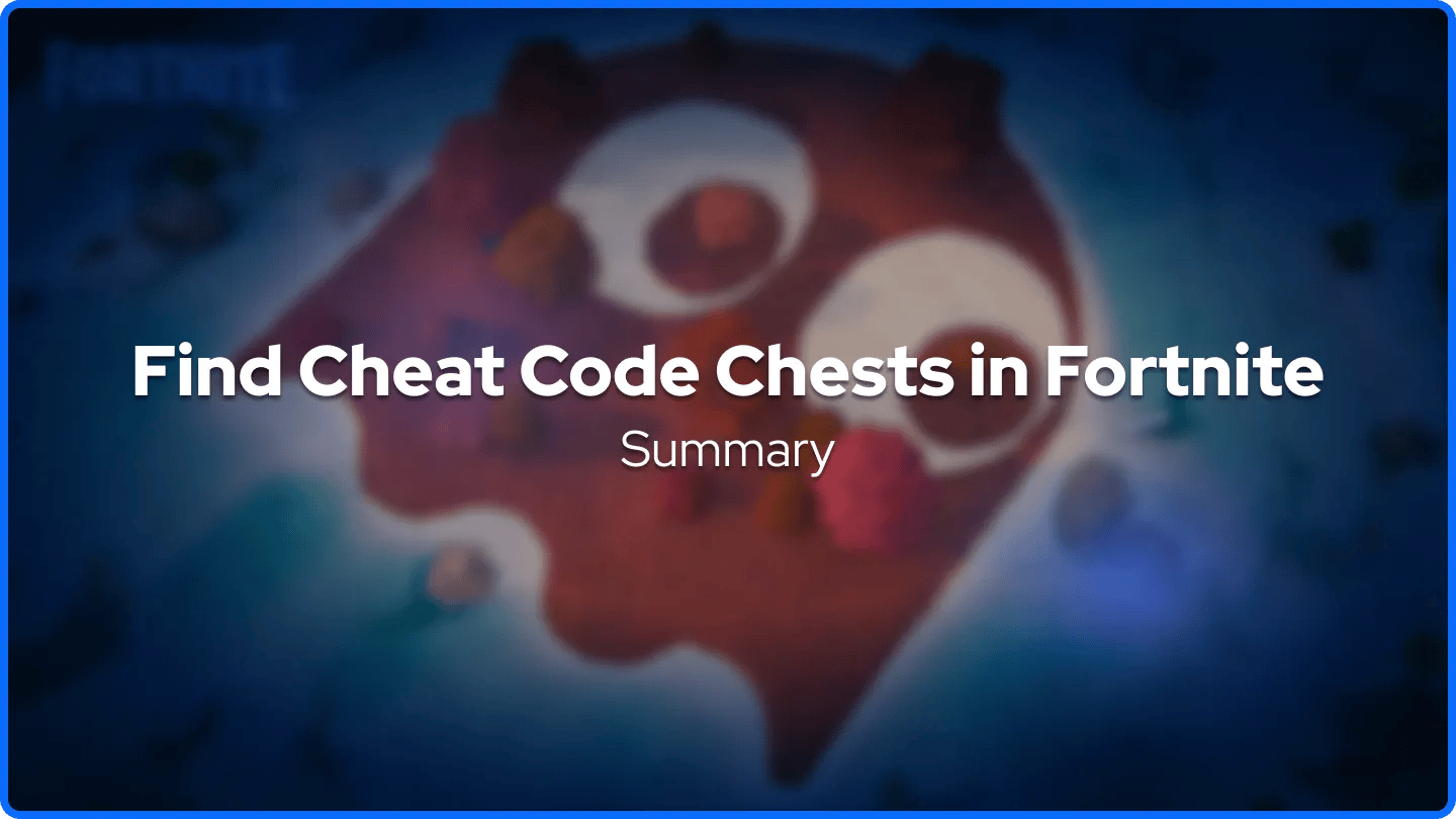 Cheat Code Kister i Fortnite Oversigt