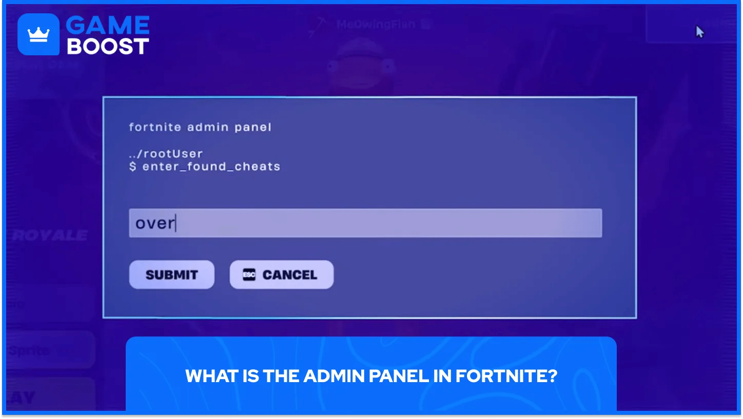 Admin Panel I Fortnite