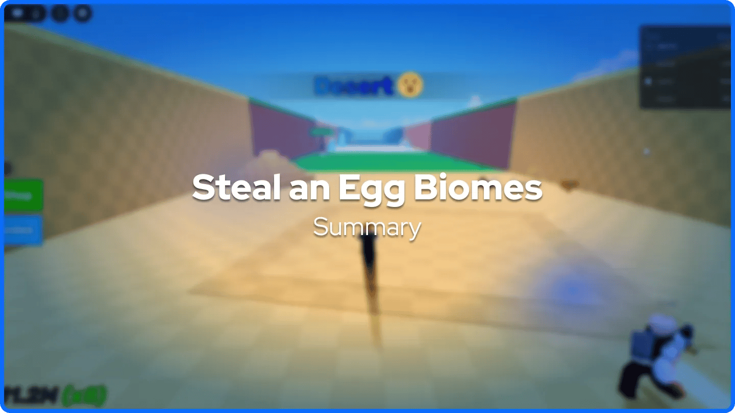 Stjäl ett ägg Biomes Sammanfattning banner