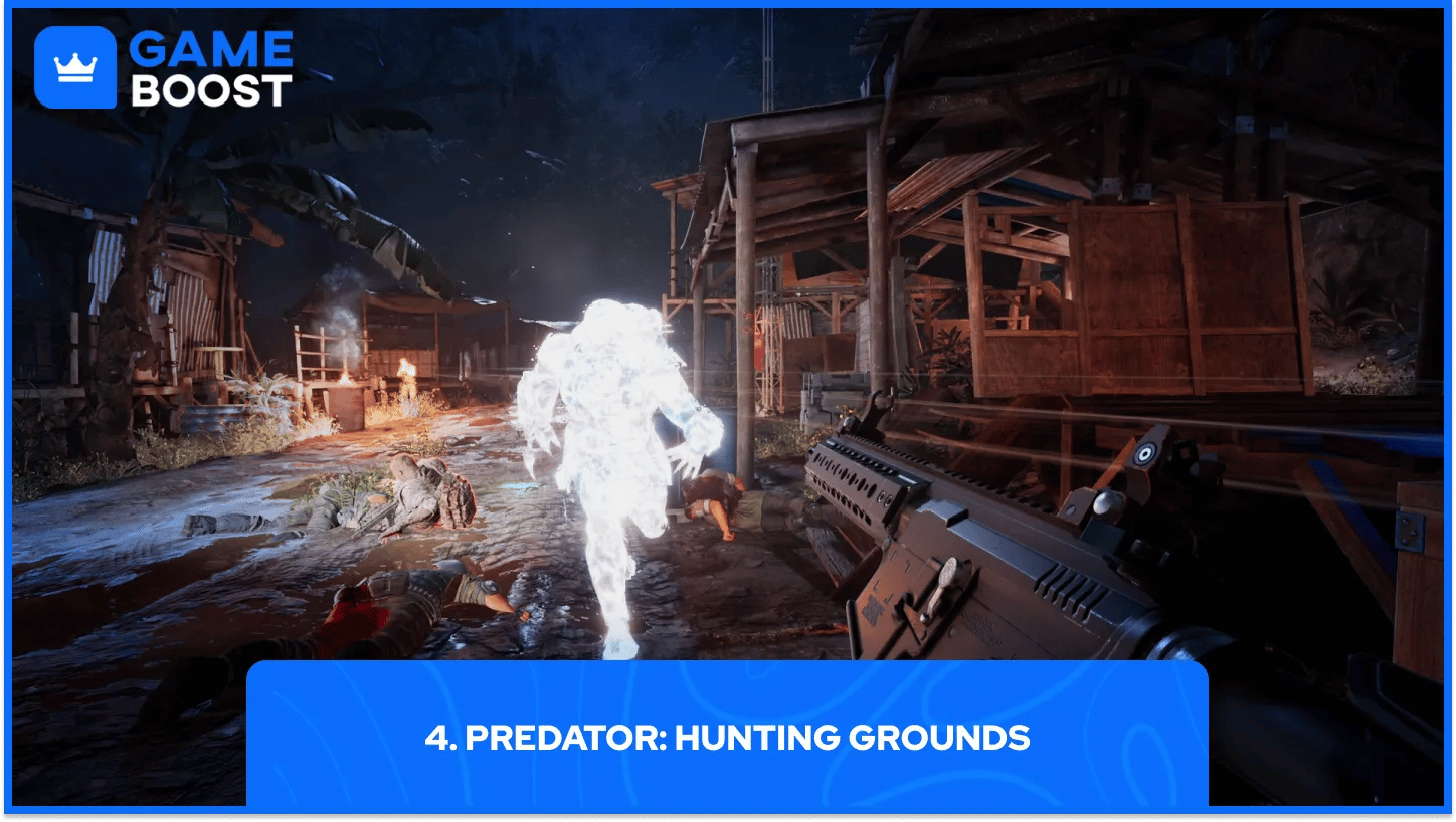 il gameplay di predator: hunting grounds