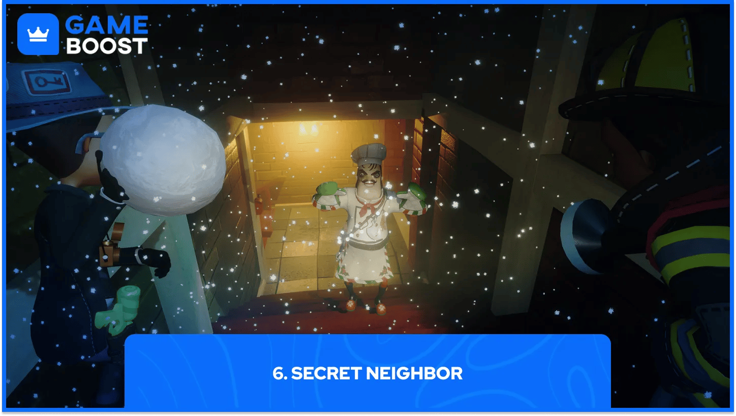 il gameplay di secret neighbor