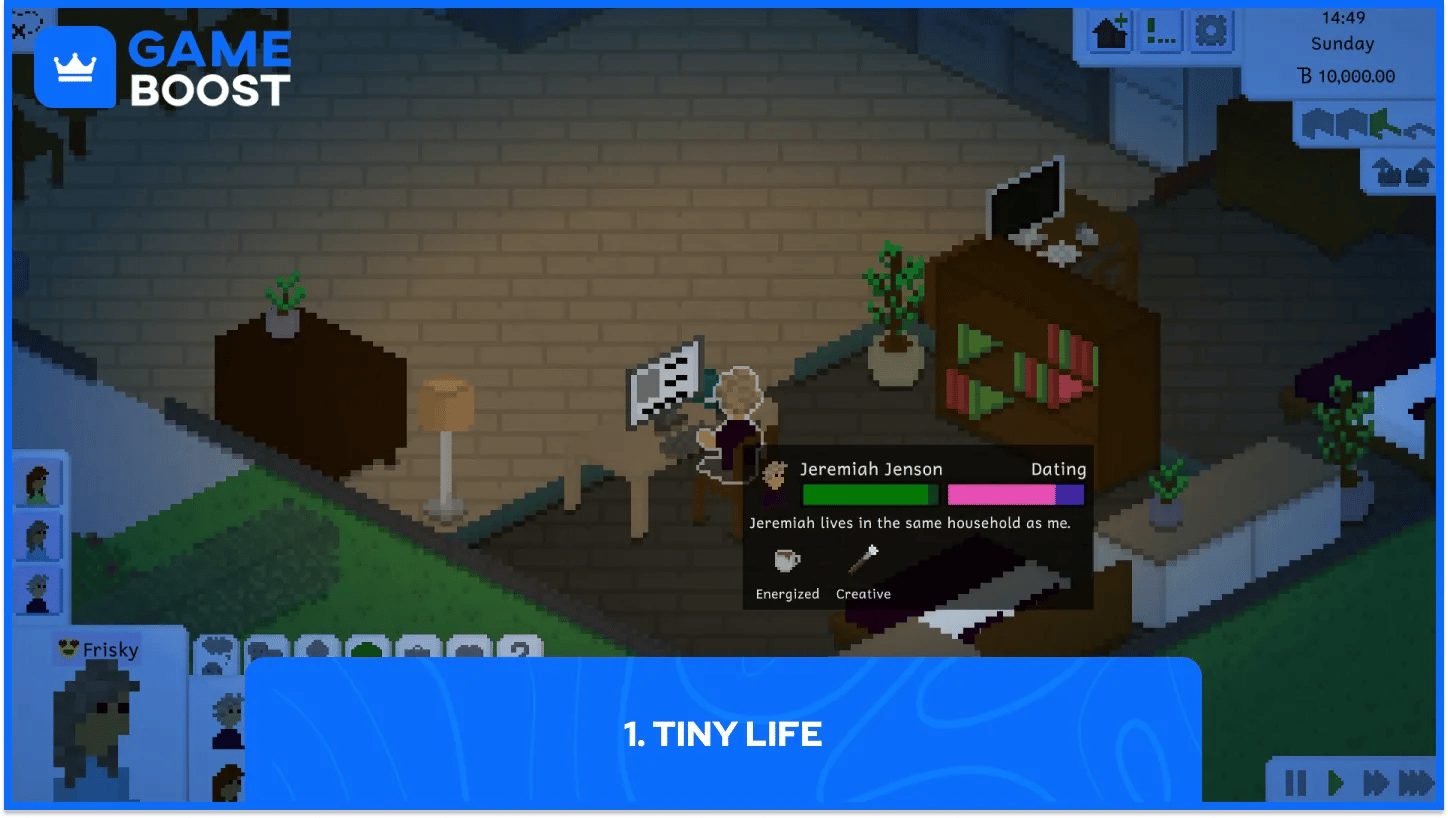 gameplay di tiny life