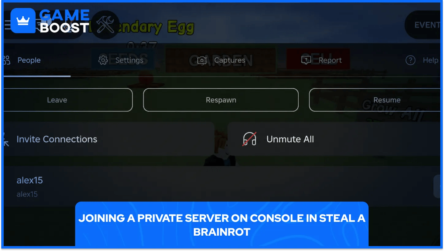 Bergabung dengan Server Pribadi di Konsol