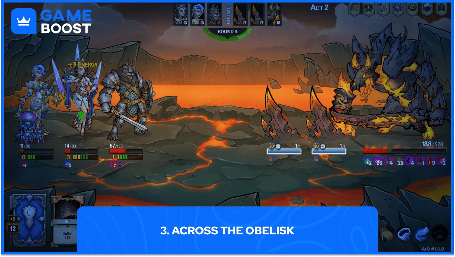 across the obelisk gameplay
