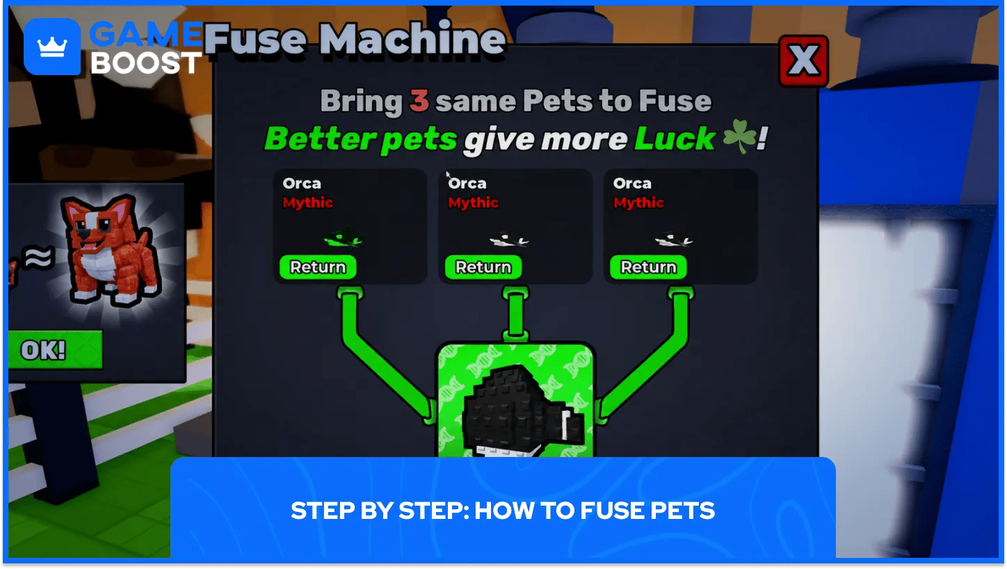 Fusing pets in Fuse Machine