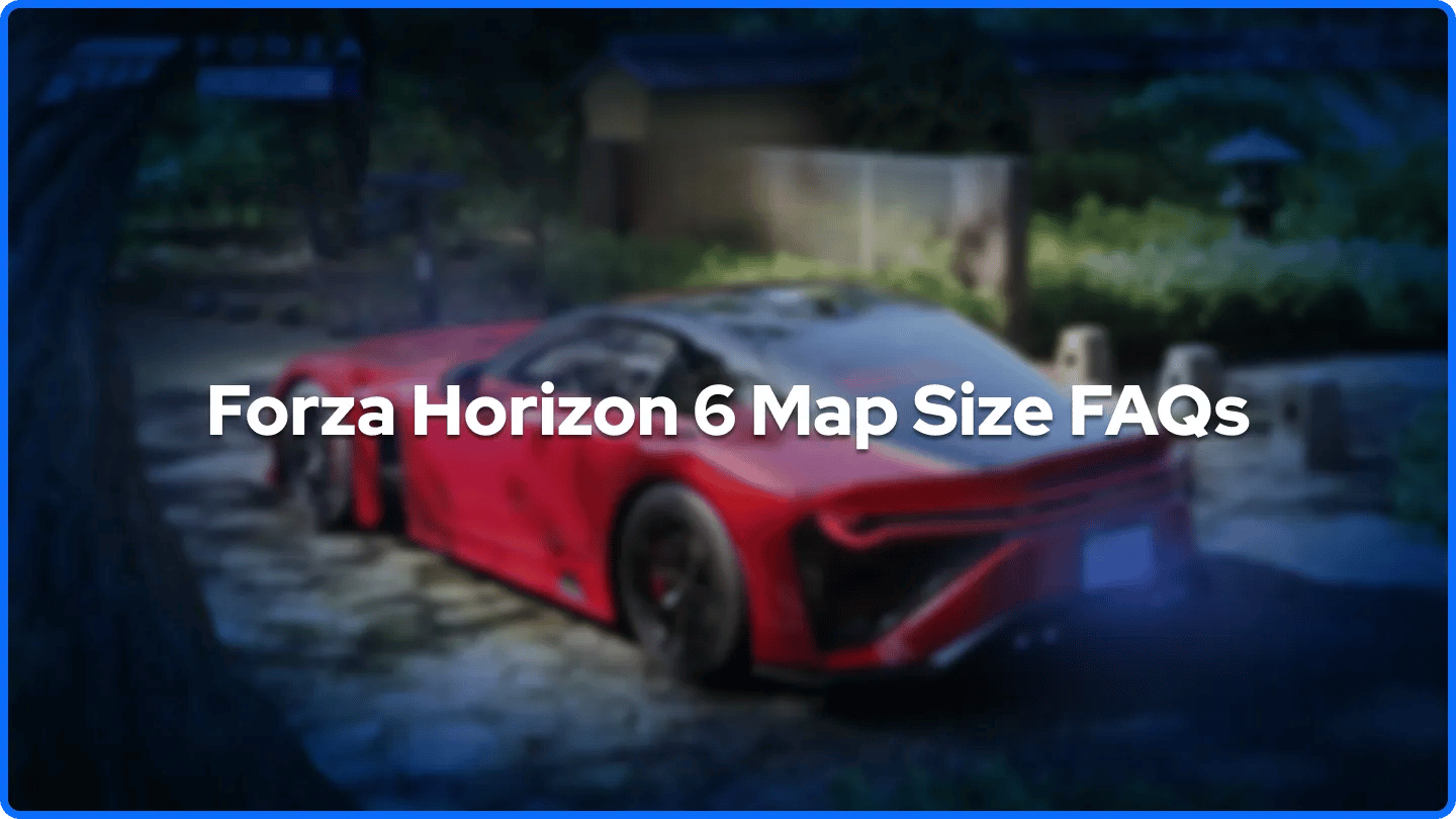 FAQs zur Kartengröße von Forza Horizon 6