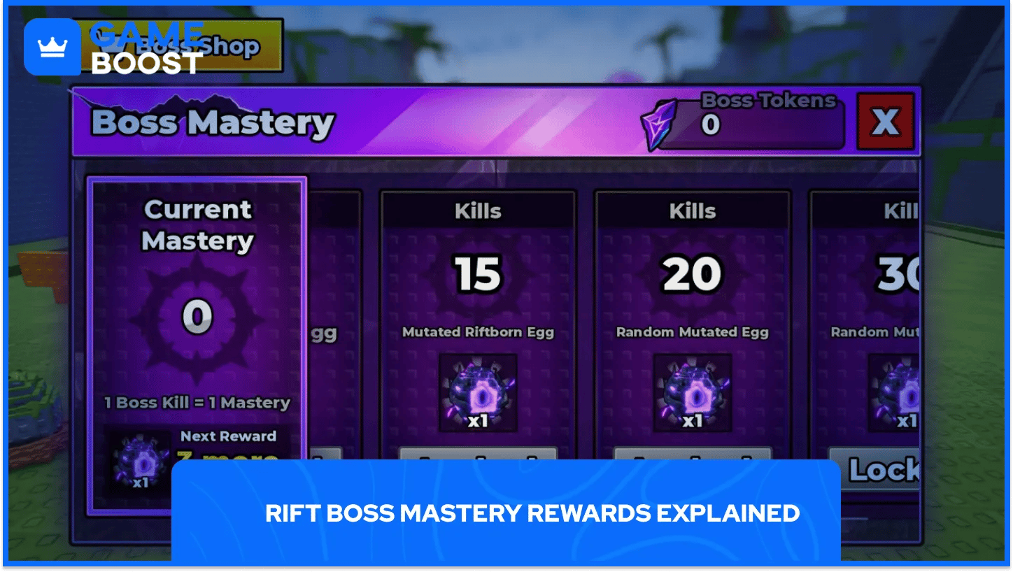 Rift Boss Mastery Rewards