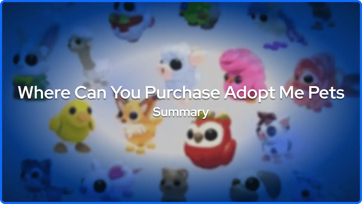 Where Can You Purchase Adopt Me Pets banner