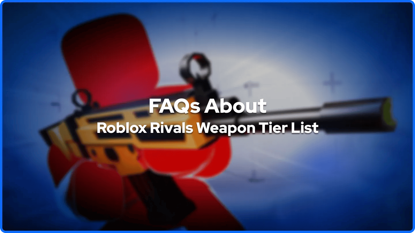 Často kladené otázky o seznamu zbraní Roblox Rivals