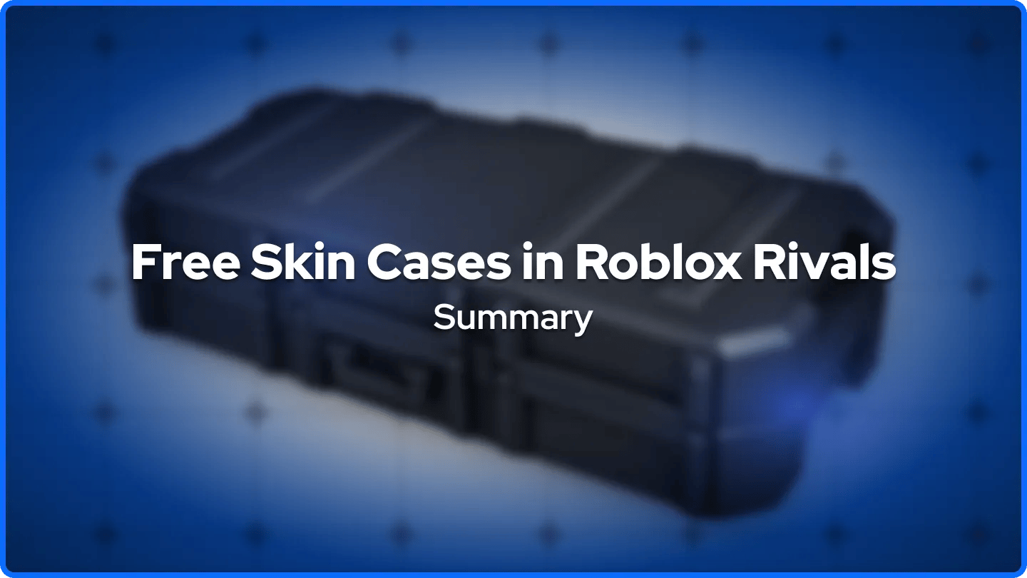 Zdarma Skin Případy v Roblox Rivals Shrnutí