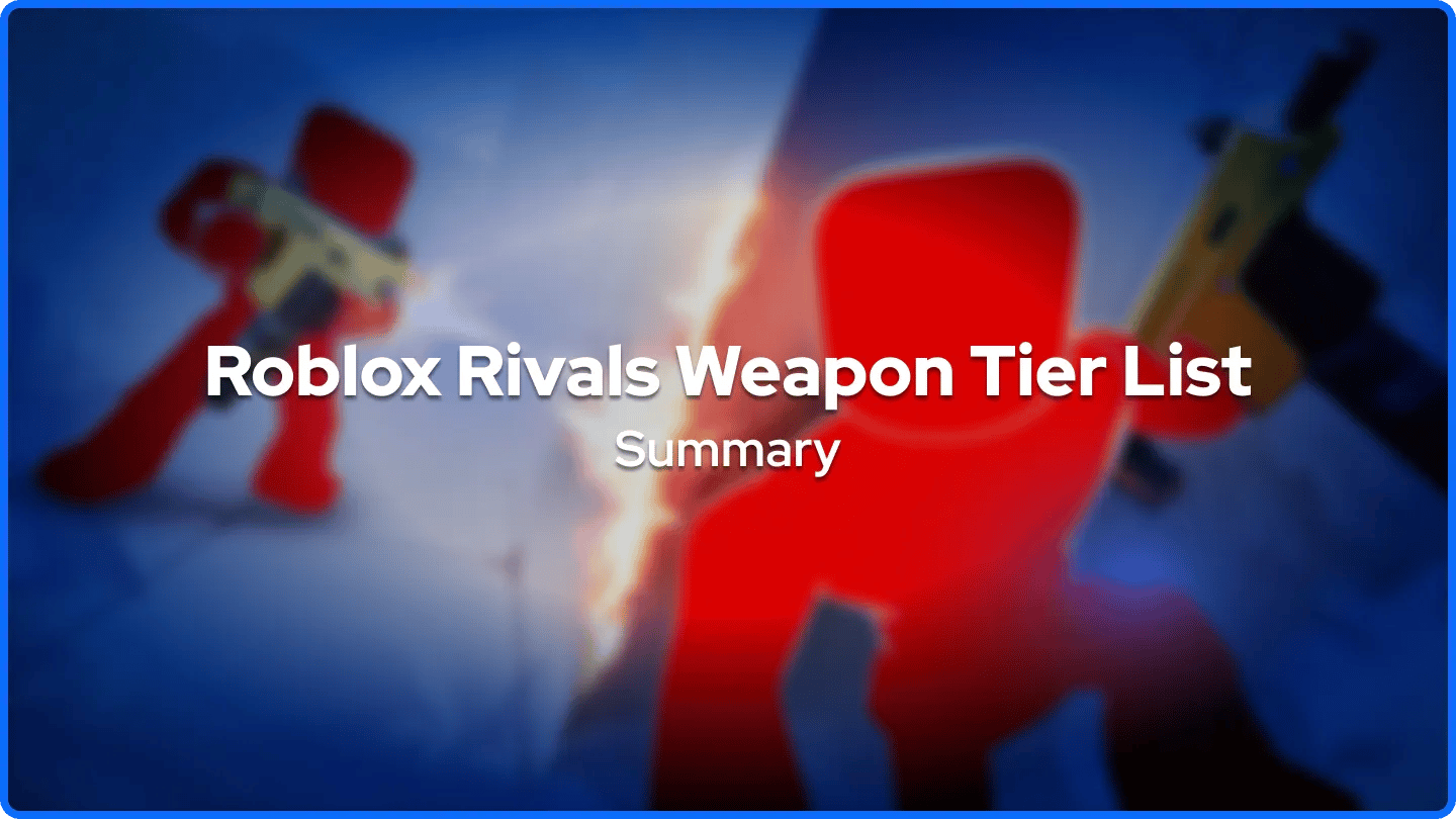 Shrnutí Tříd Zbraní Roblox Rivals