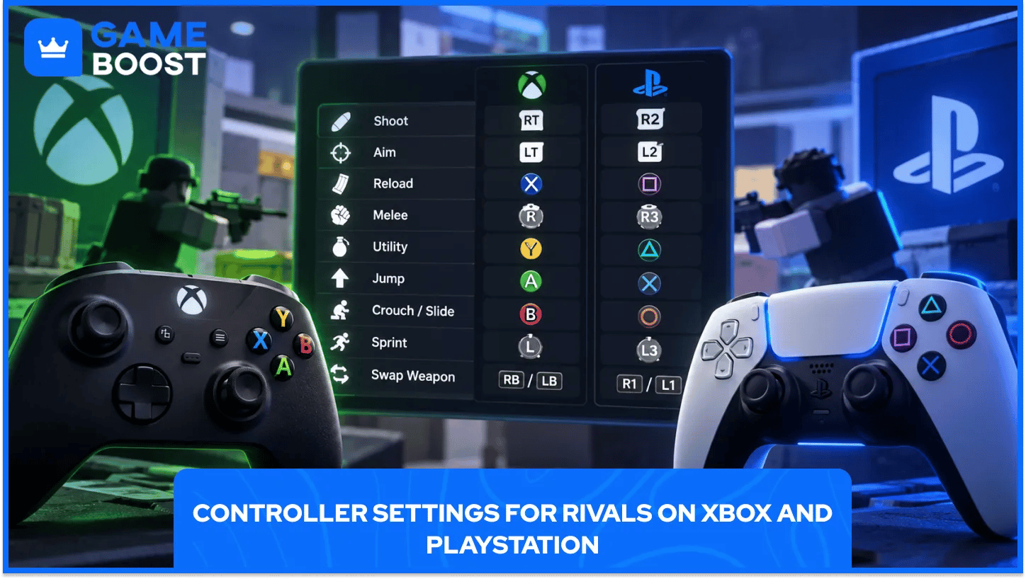 Rivals Xbox- og PlayStation-kontrollerinnstillinger