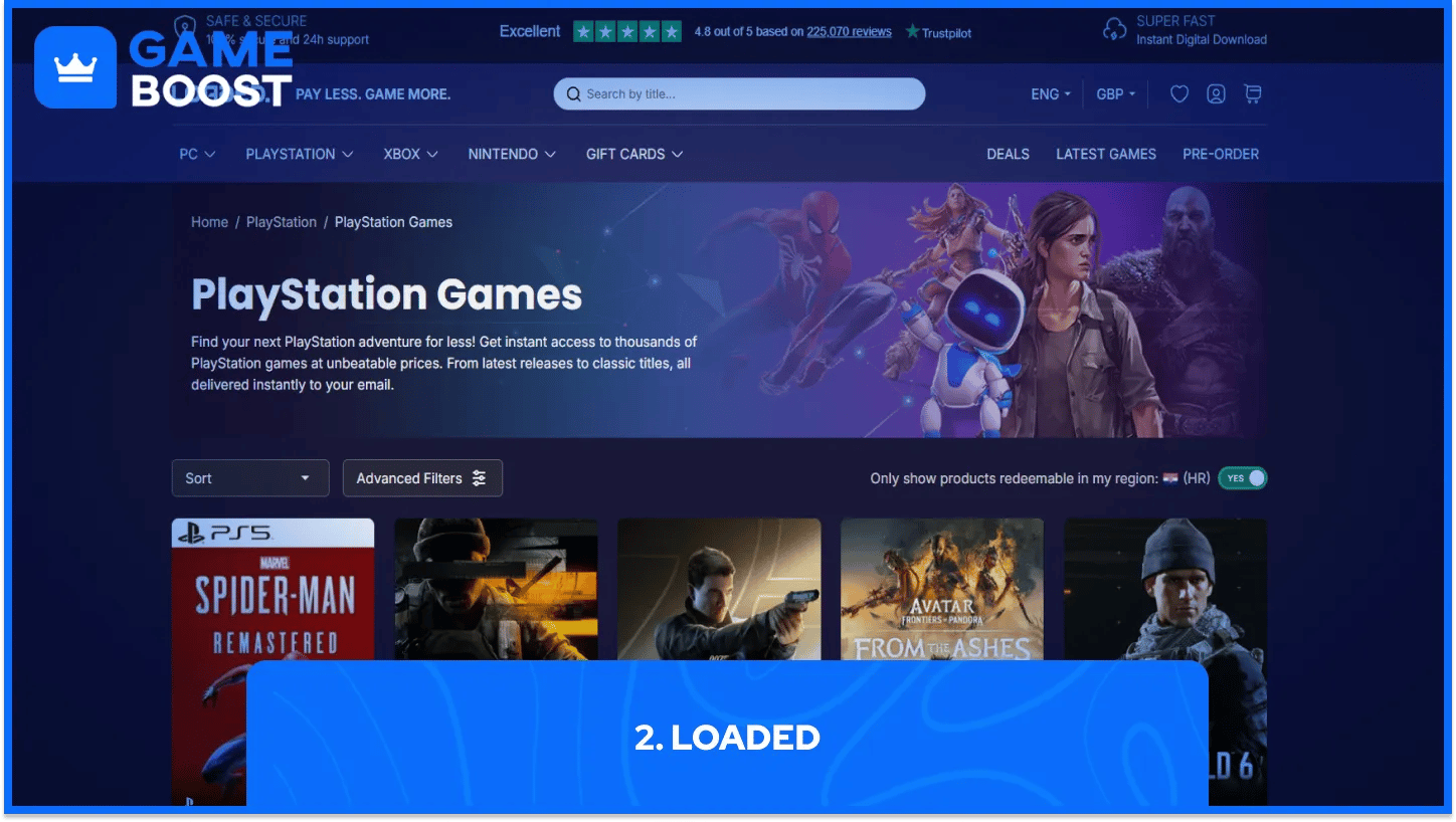 loaded playstation nøgler