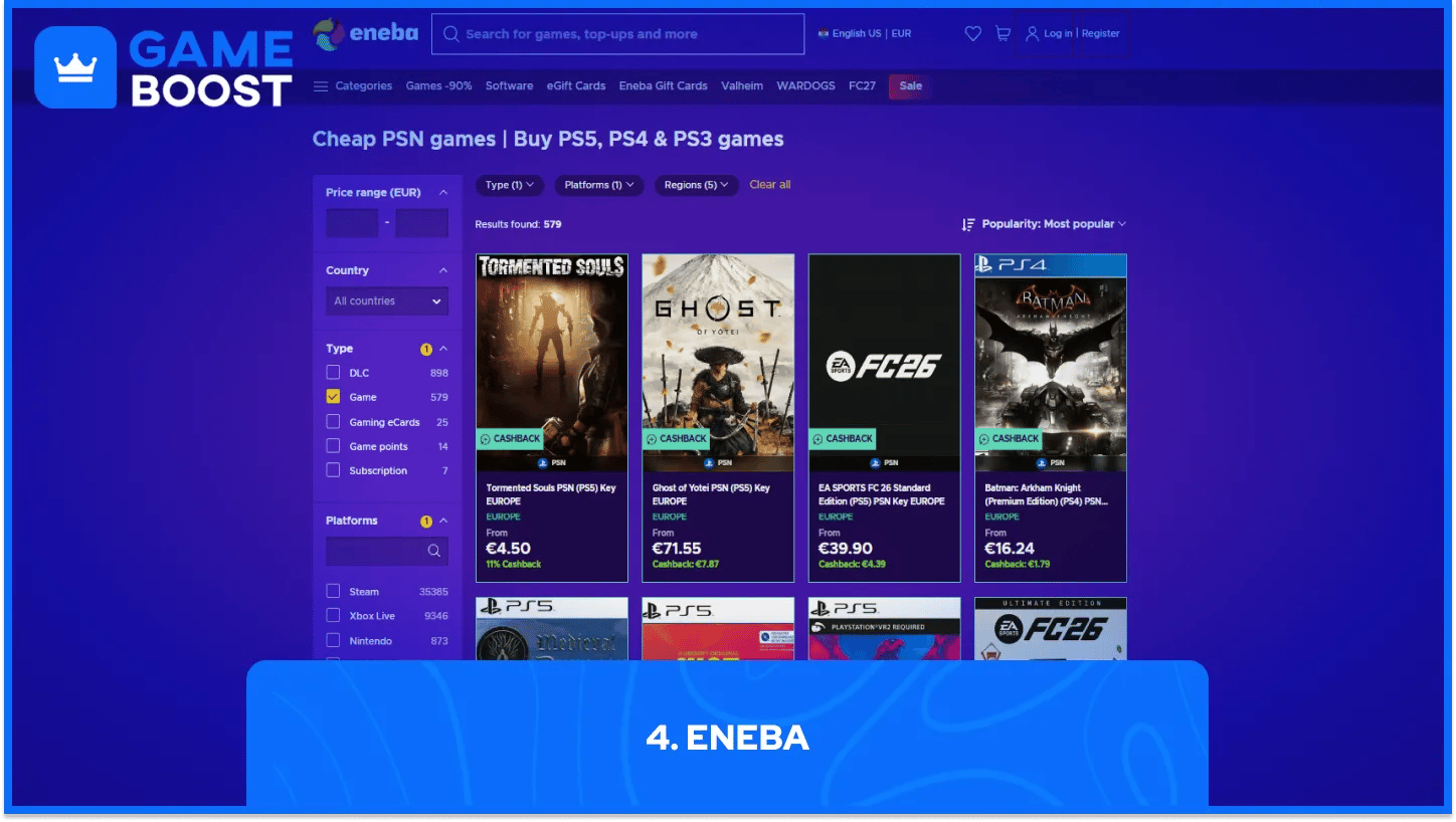 eneba playstation nøgler
