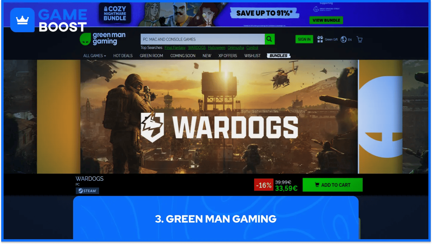 green man gaming hjemmeside