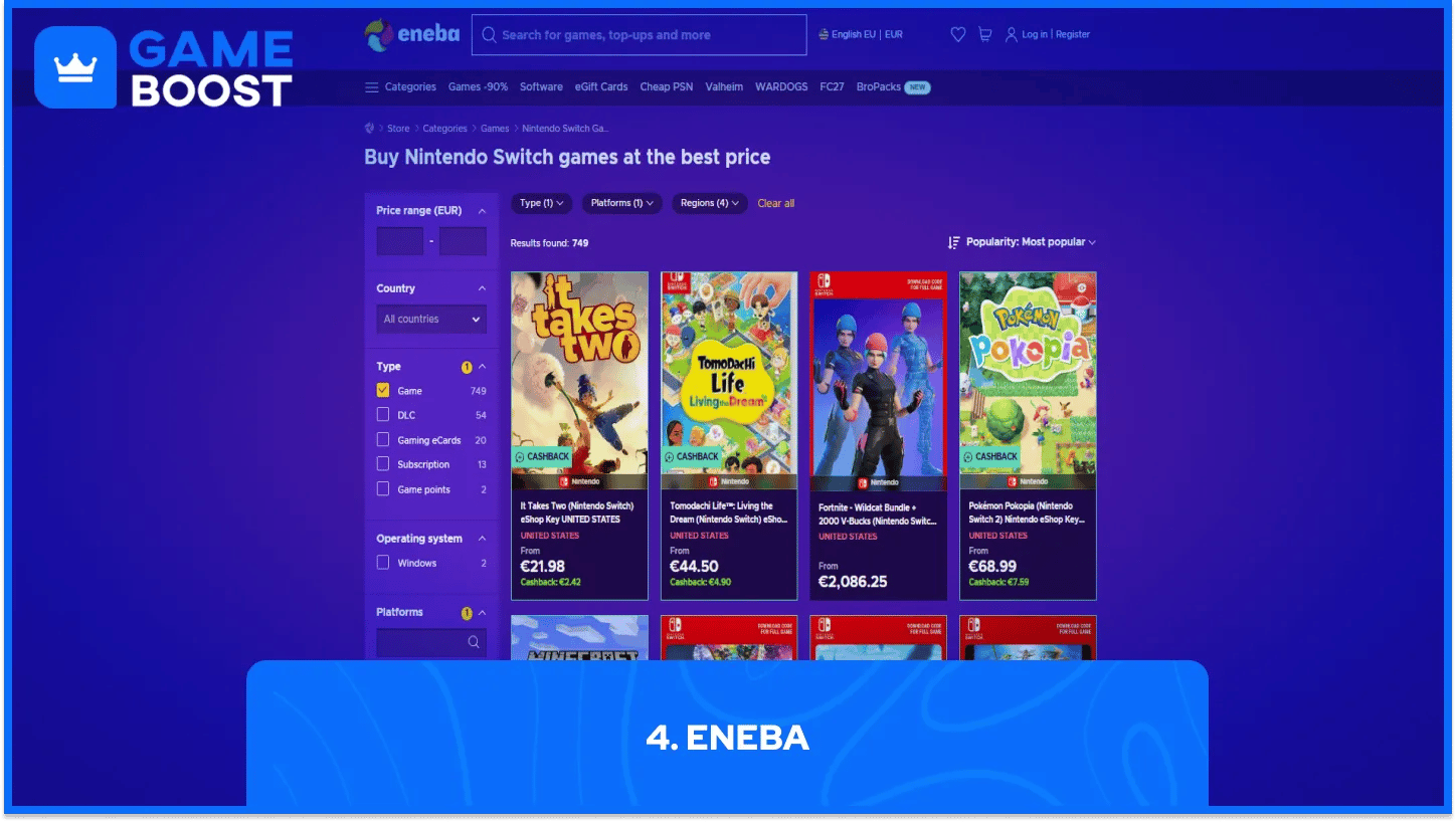 Eneba Nintendo-Keys