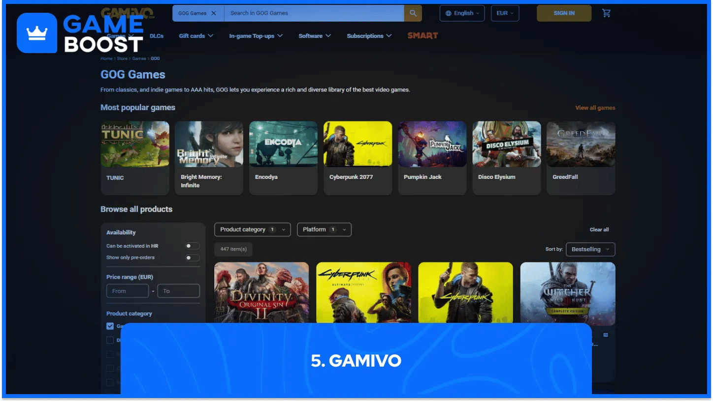 gamivo gog keys
