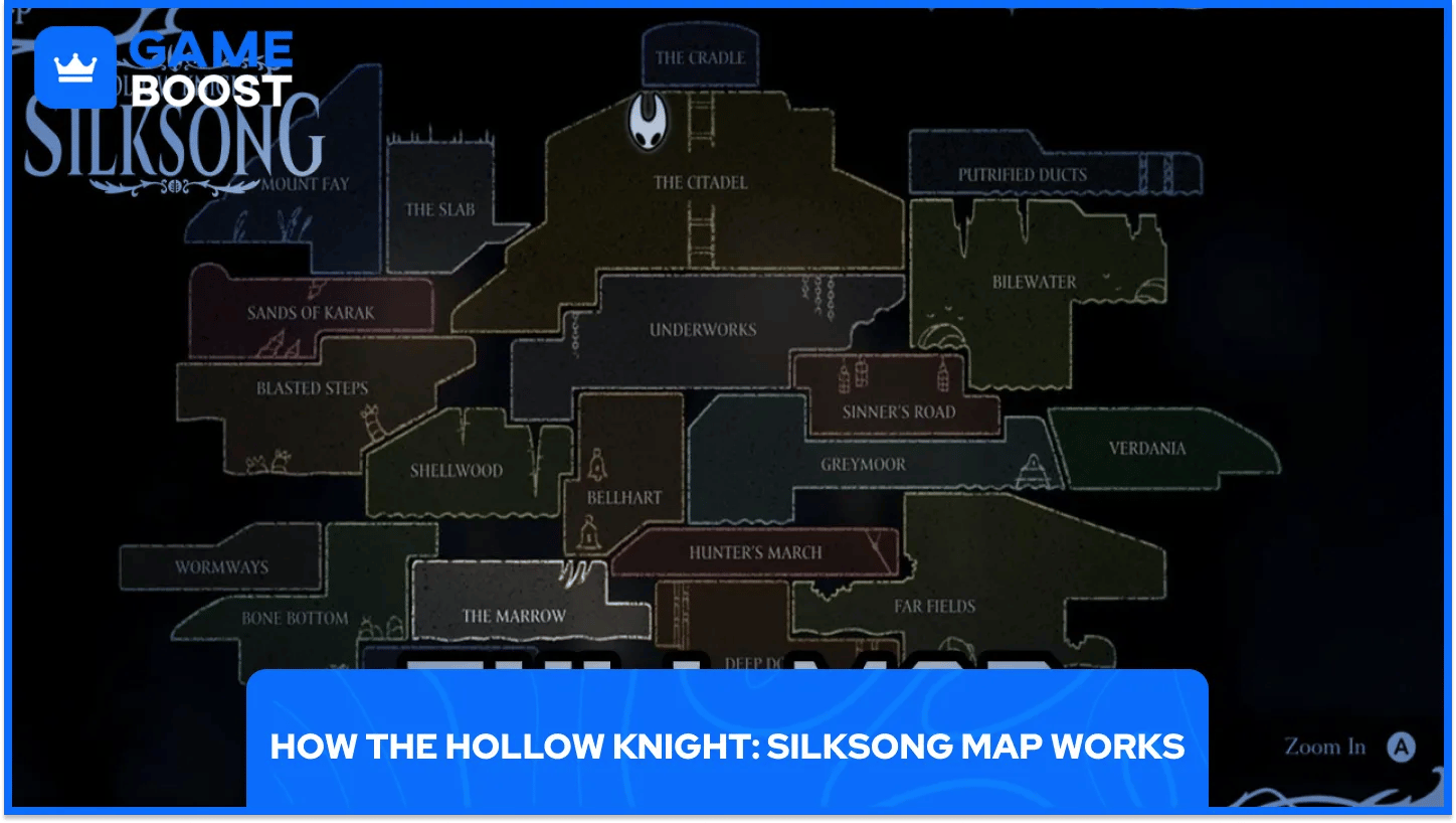 Cara Kerja Peta Hollow Knight: Silksong