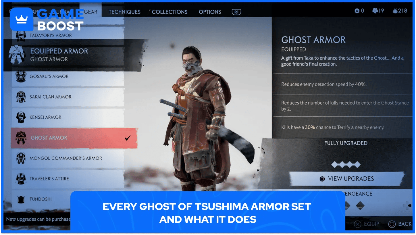 Every Ghost of Tsushima Armor Set and What It Does