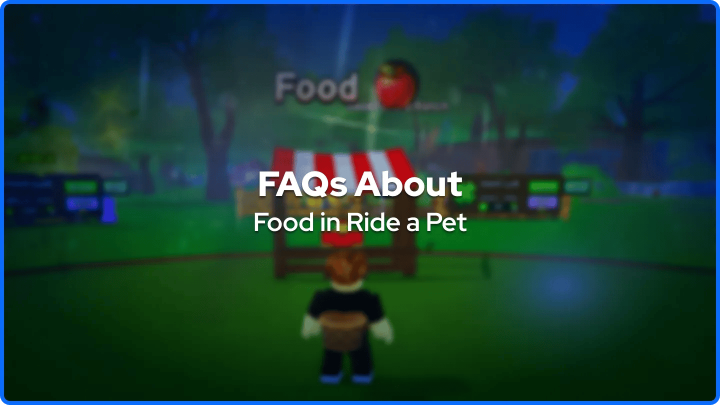 Ride a Petのフードに関するFAQ