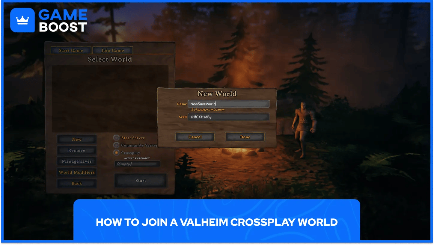 So treten Sie einer Valheim Crossplay-Welt bei