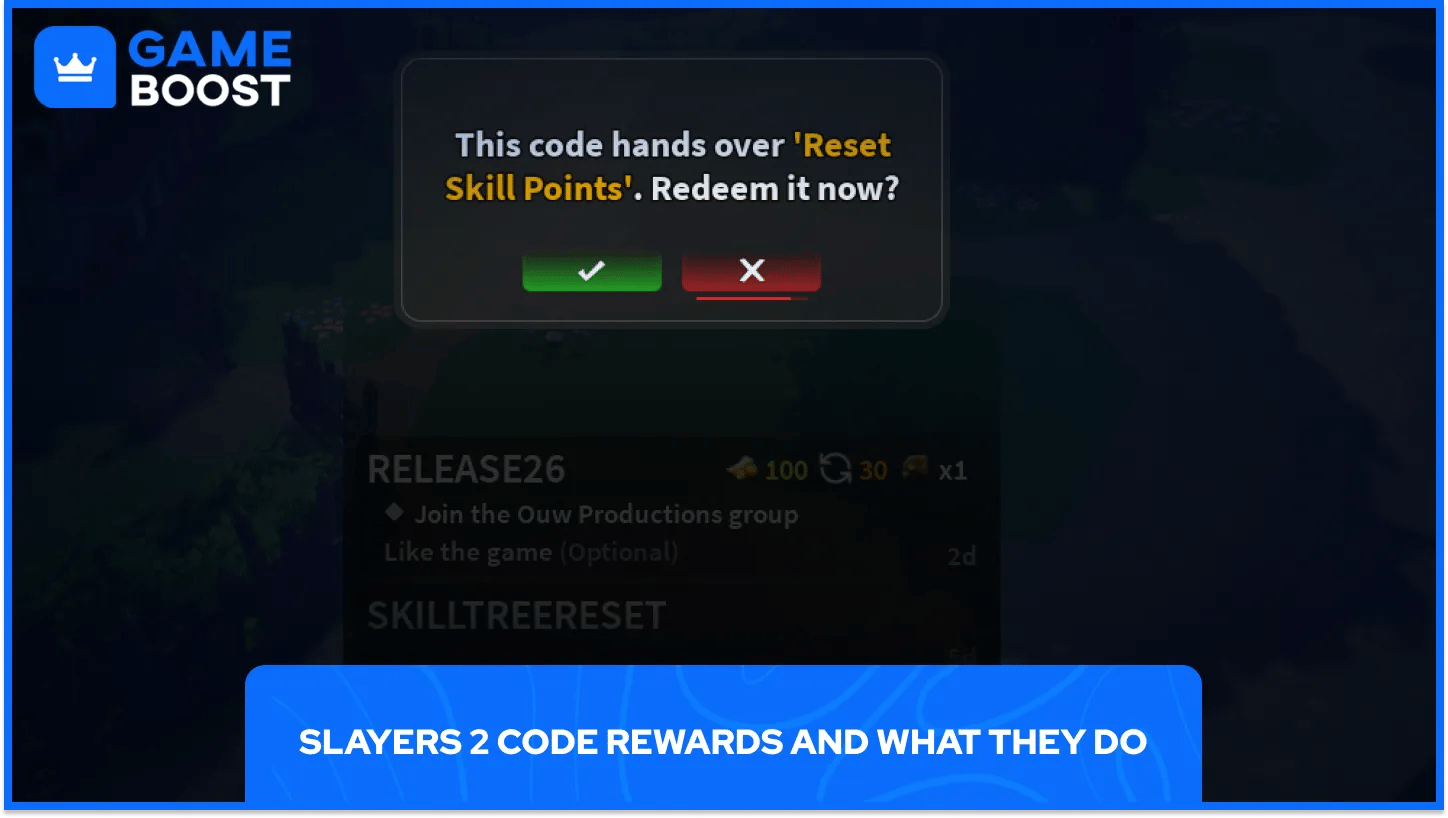 Slayers 2 Skill tree resets