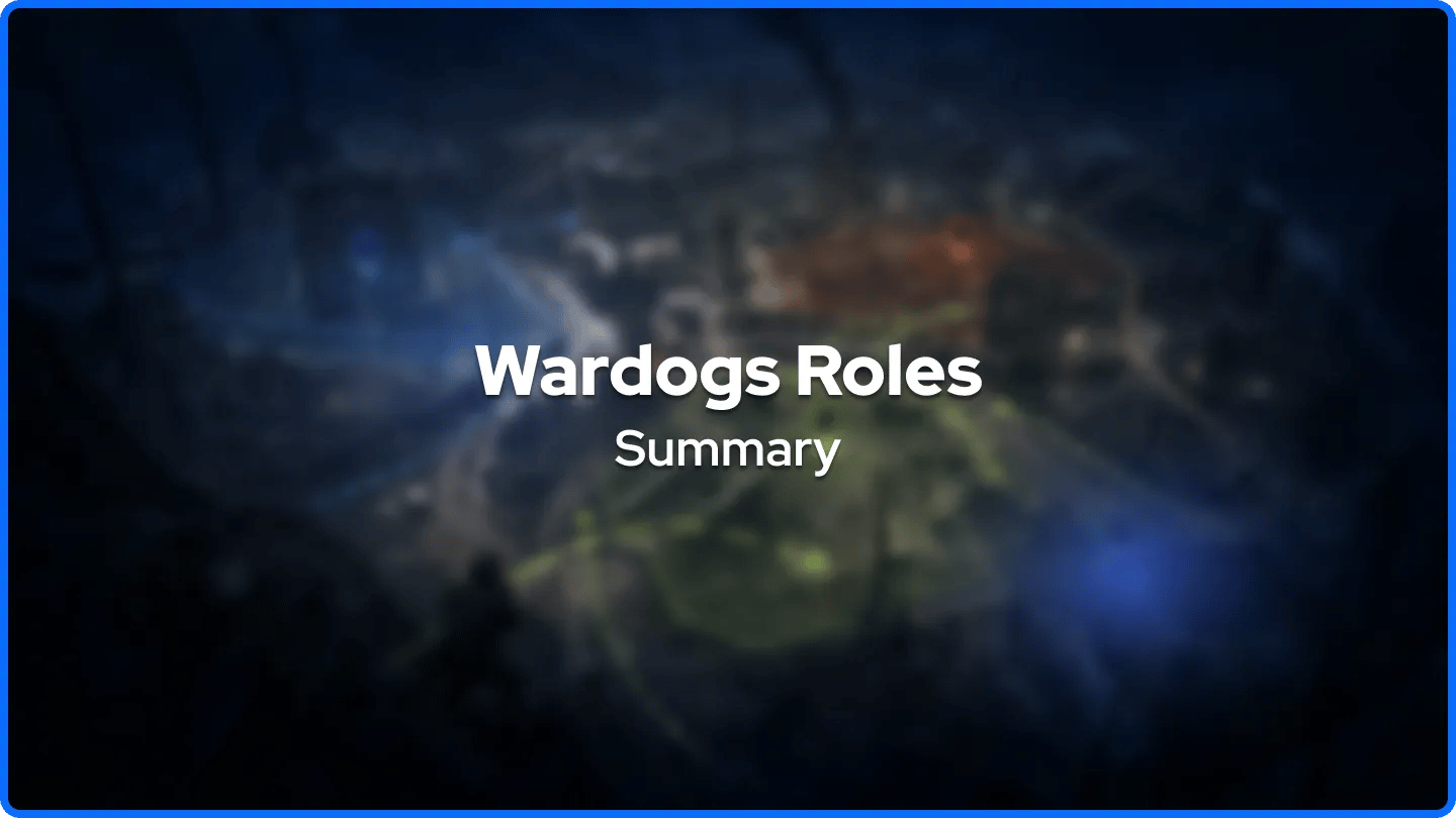 Wardogs Roles Summary