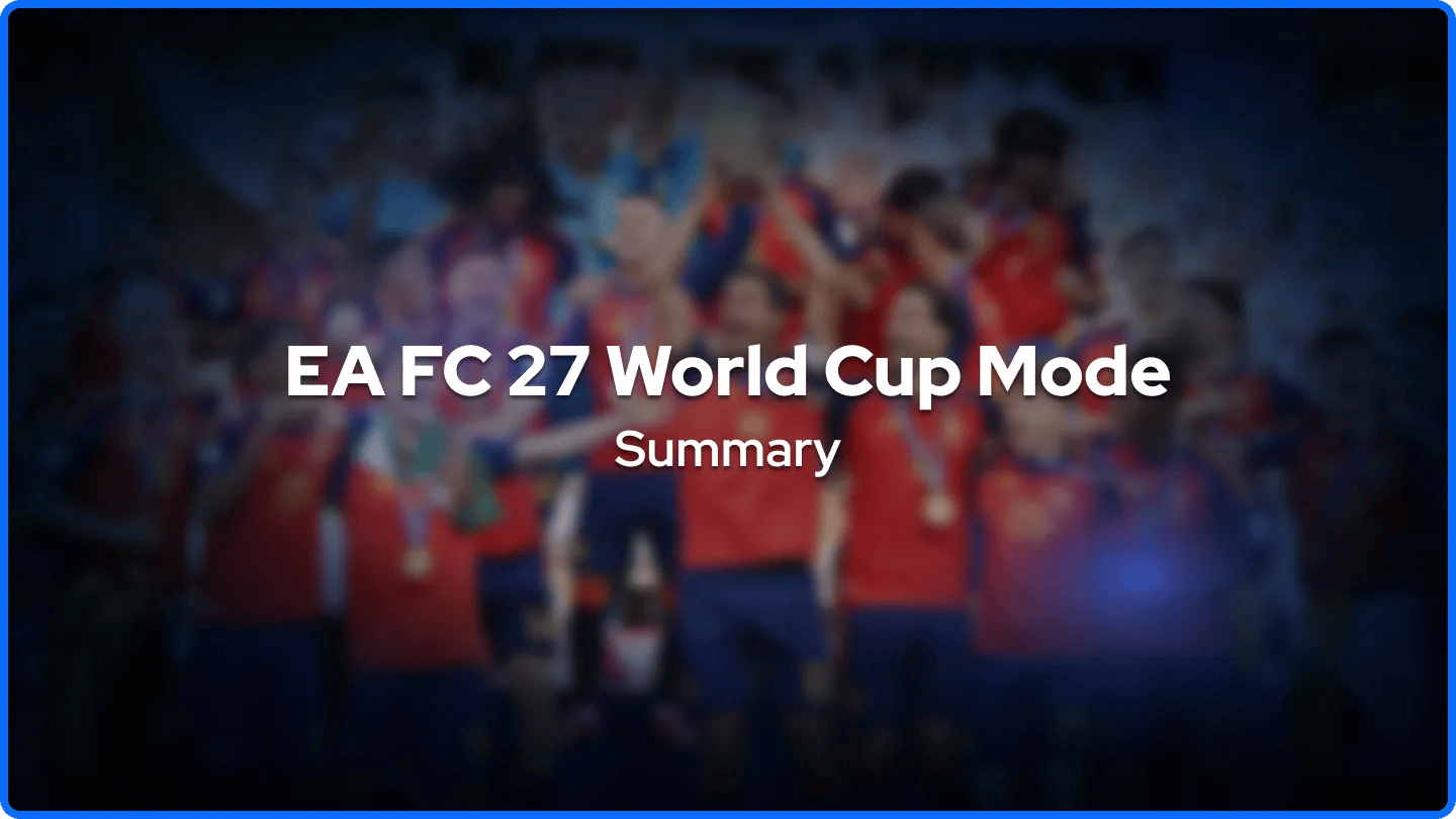 Banner de Resumo da Copa do Mundo EA FC 27