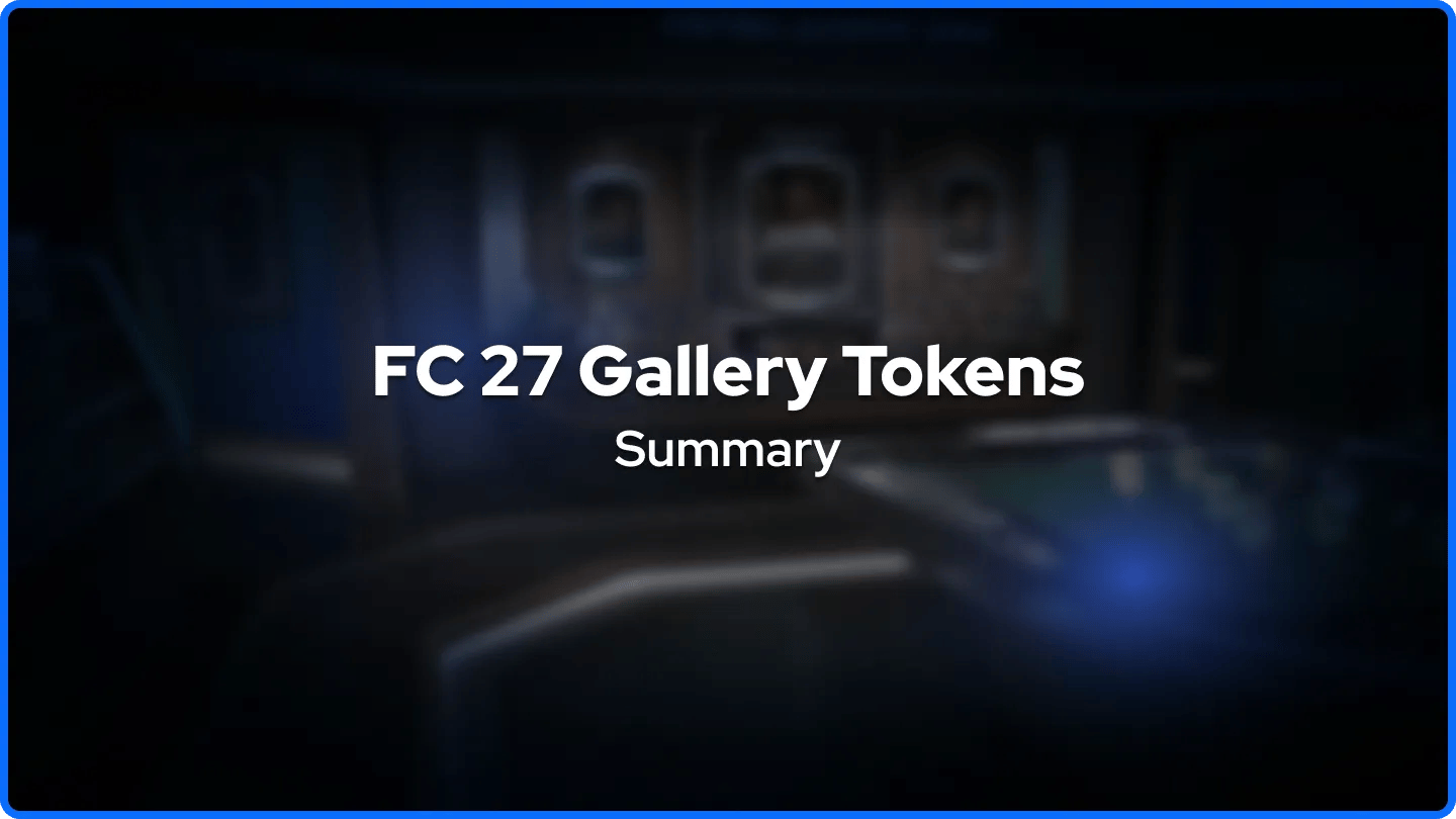 Resumo dos Tokens da Galeria FC 27