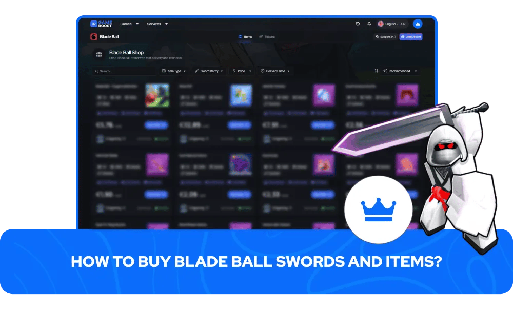 Jak koupit předměty Blade Ball