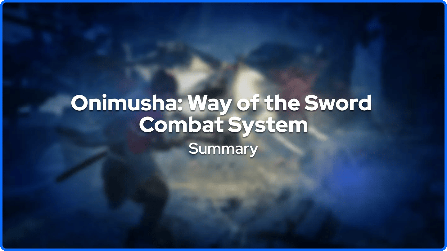 Onimusha: Caminho da Espada Resumo do Sistema de Combate