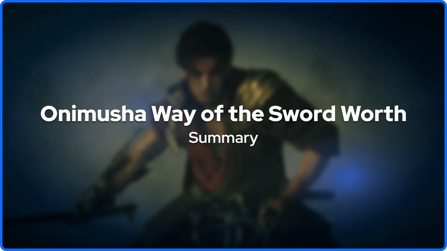 Περίληψη Αξίας Onimusha Way of the Sword