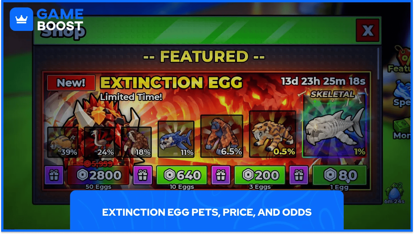Steal an Egg Extinction Eggs