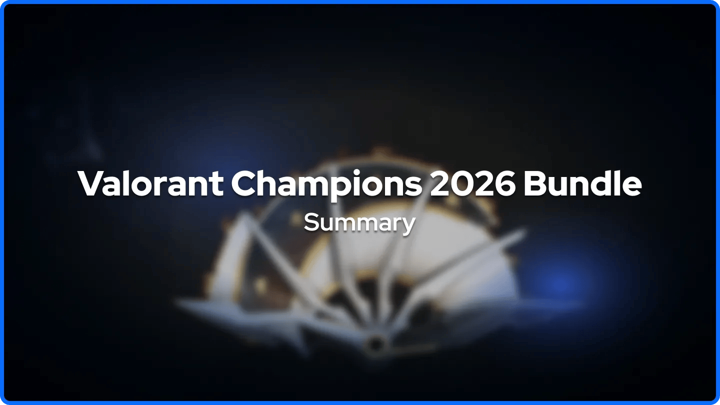 Valorant Champions 2026 Bundle Summary